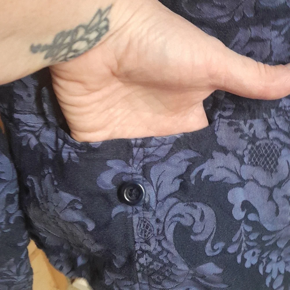 Tommy Bahama blue floral blazer/jacket and scarf set size 8/10 M - Picture 8 of 13